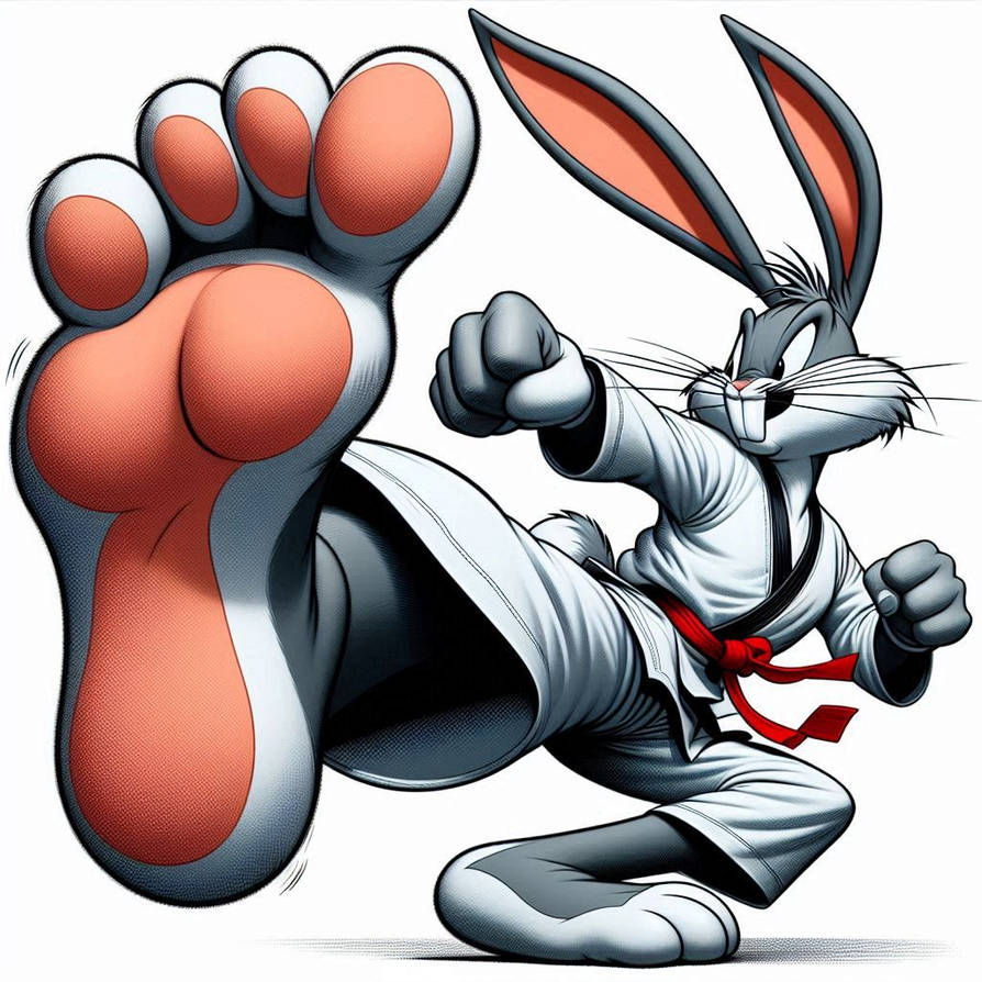 Blonde Rabbit Kick Bugs Bunny Kick by Racer5678 on DeviantArt