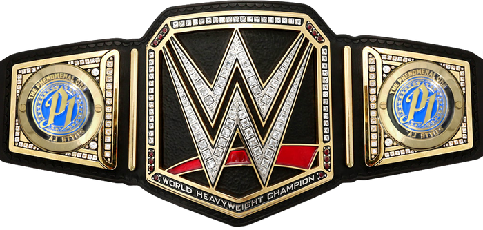 GRAPHICS & MORE WWE World Heavyweight Champion Title Logo Silver Plated Bracelet with Antiqued Oval Charm