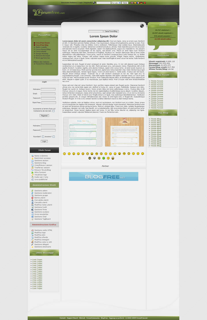 Default Forums Layout Forumfree Layout by KeyMoon on DeviantArt