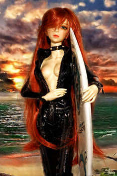 handmade BJD 1:3 surfboard