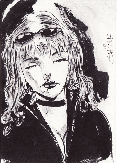 Julia Cowboy Bebop Sketch Card