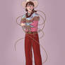 pink cowboy marty w/ lasso