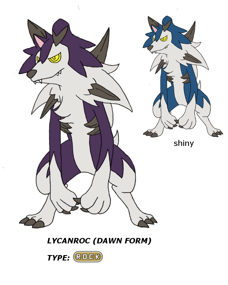 Lycanroc Dawn form by ImmortalWenz on DeviantArt
