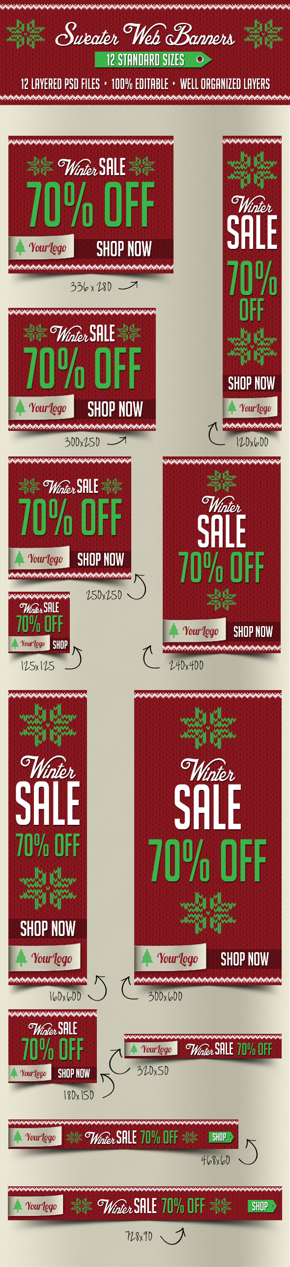 12 Sweater Web Banners