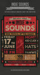 Indie Sounds Flyer by PixelladyArt