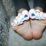 Blue French Pedi