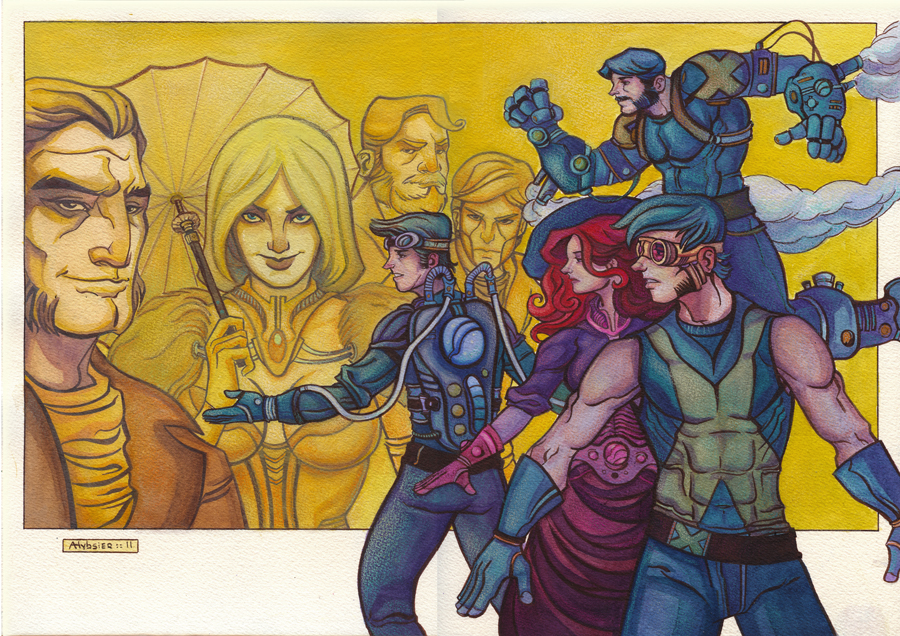 Steampunk X-Men vs Hellfire Club