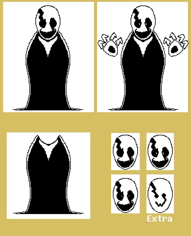 Pre Core Gaster DistortedTale: Gaster Core Fight Sprite Sheet by ShrewdHat360 on DeviantArt