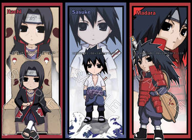 NARUTO - Uchiha bookmark set