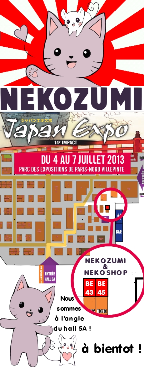 JAPAN EXPO 14 - NEKOZUMI booth map