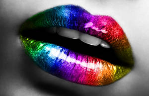 Rainbow lips no.3