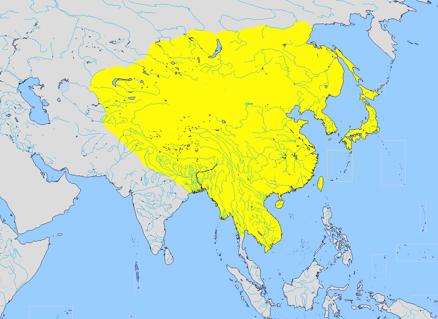 Где располагался древний китай. Самая большая китайская Империя. Территория древнего Китая.