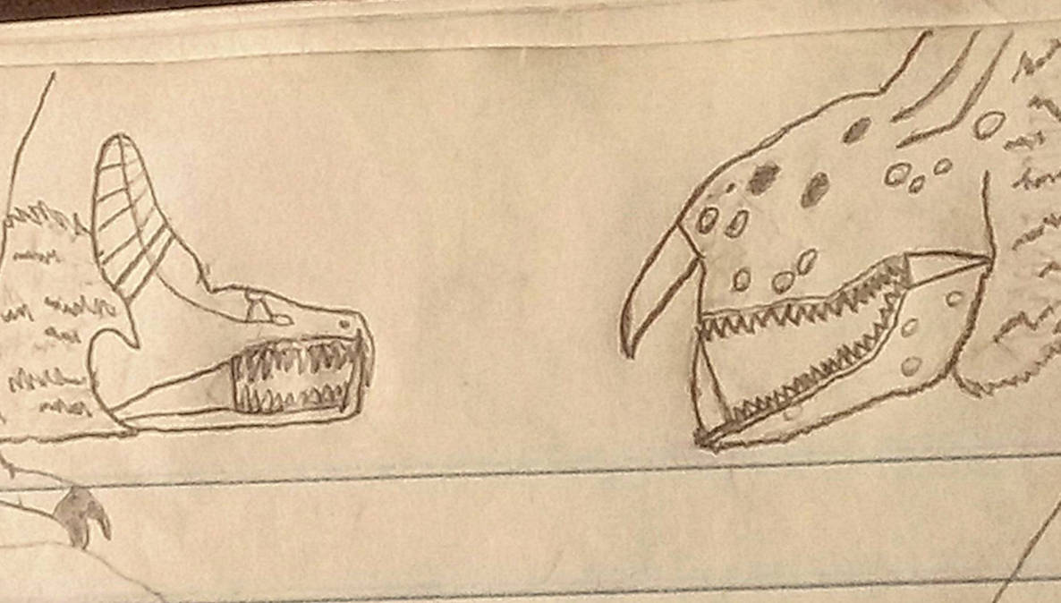 Skull spirit vs cosmic raptor by GodlyChris on DeviantArt