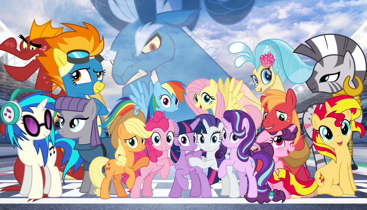 My little pony Rain Boom Racing poster. by psicol39 on DeviantArt