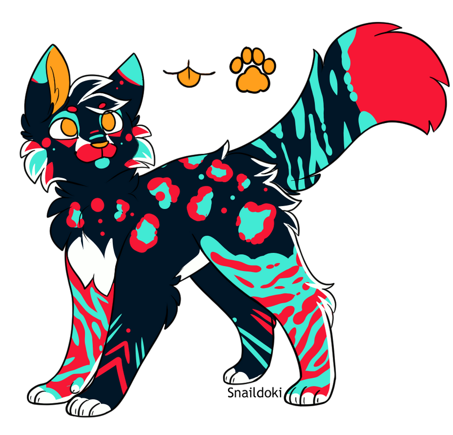 High Contrast Rosette Tabby Adoptable by WildDoqz on DeviantArt