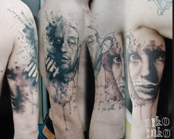 Serge Gainsbourg tattoo portrait