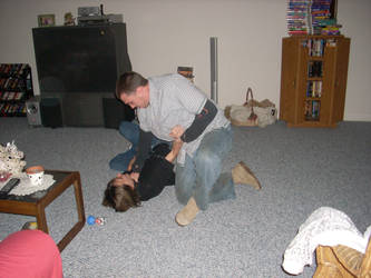 me and my cusin wrestling