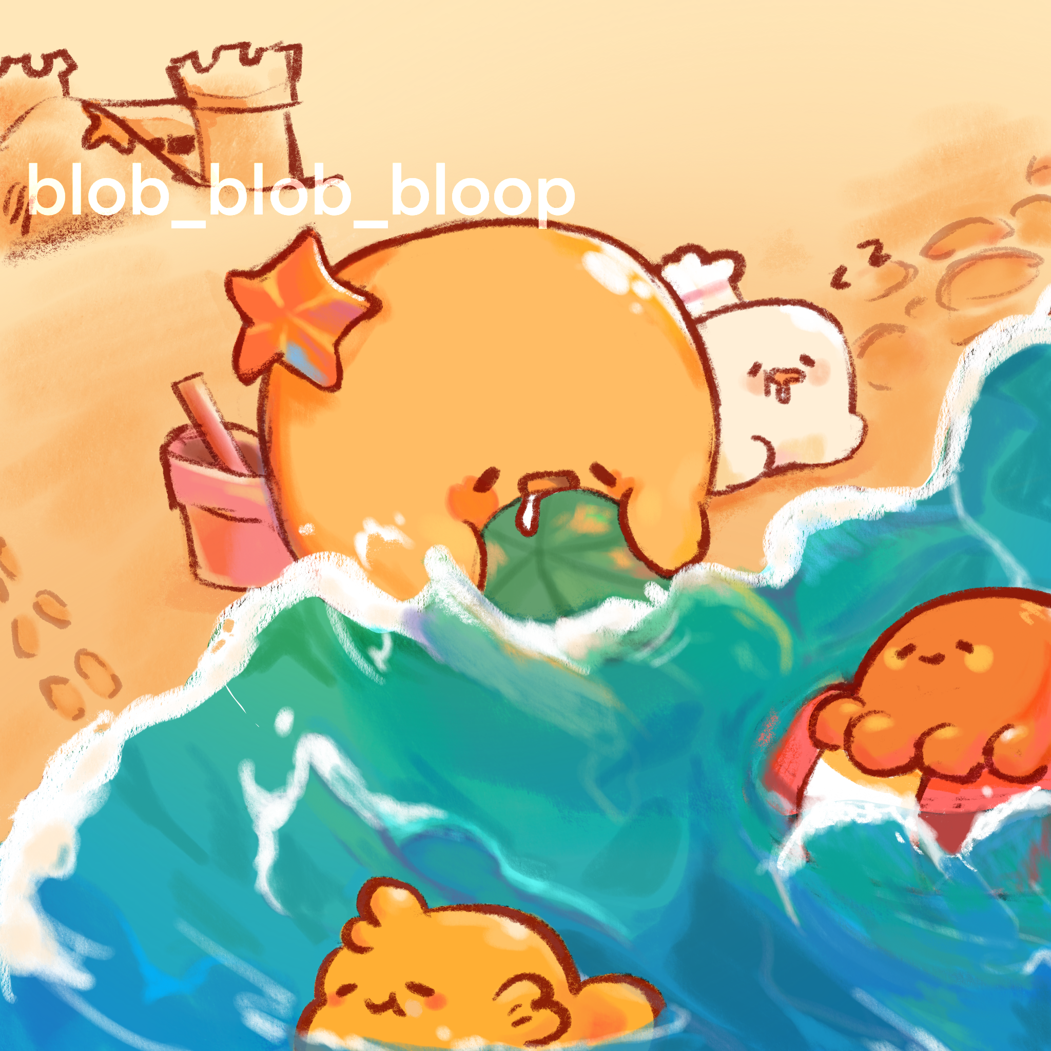 Blob gang at the beach