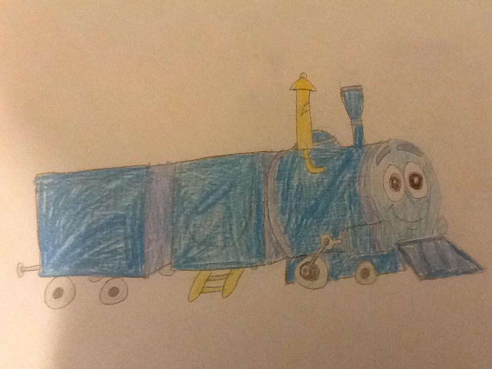 Azul The Little Blue Train Drawing by Hubfanlover678 on DeviantArt