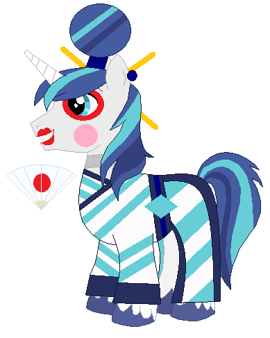 Shining Armor As A Geisha 2