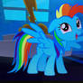 Rainbow Dash Imitating Pinkie Pie