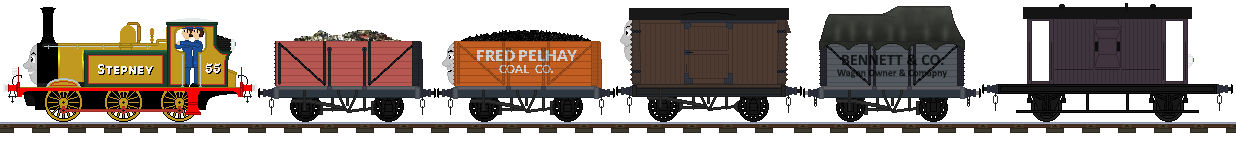 Stepney Hauling A Freight Train by Hubfanlover678 on DeviantArt