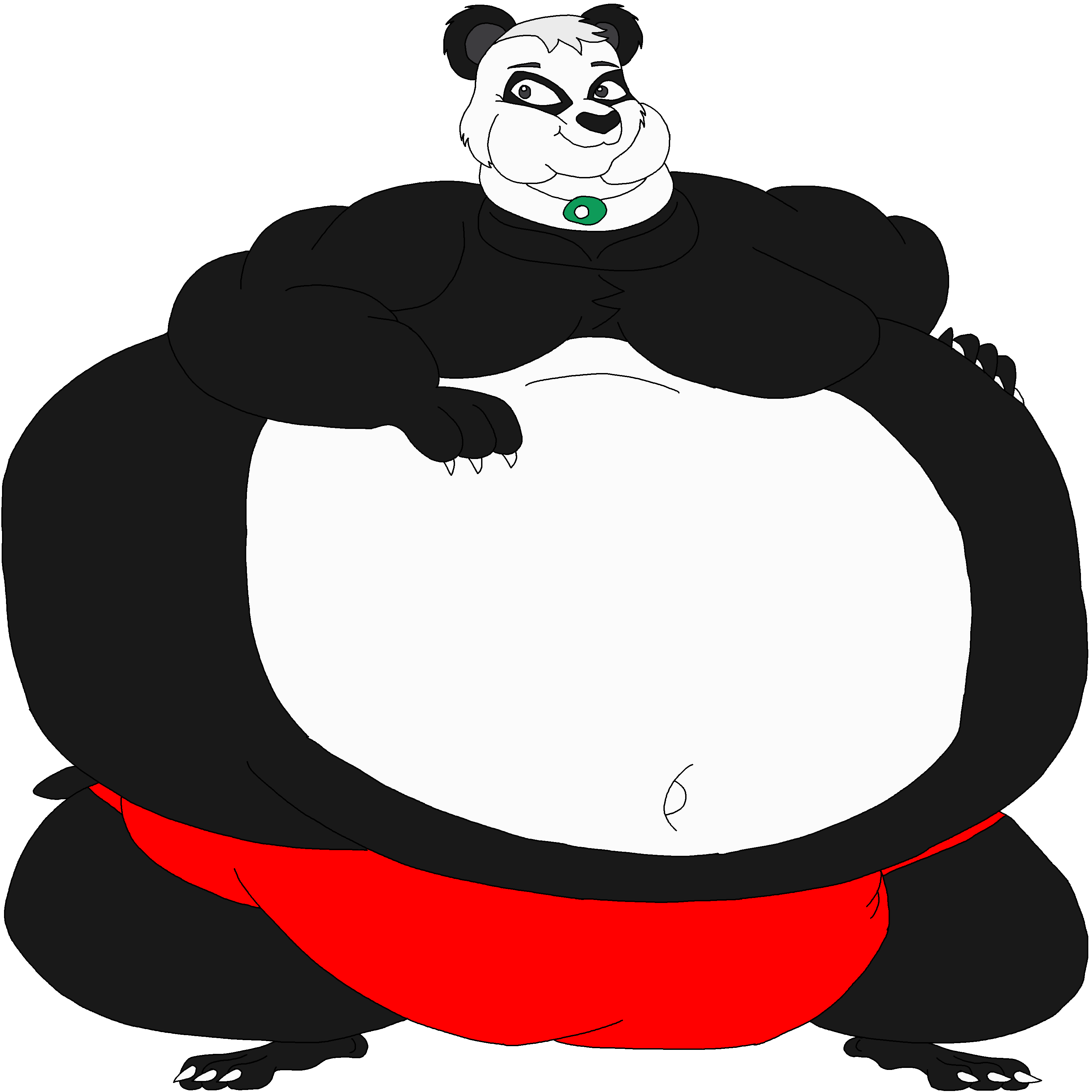 Red Panda Inflation Panduo As An Obese Panda Bear by Hubfanlover678 on DeviantArt