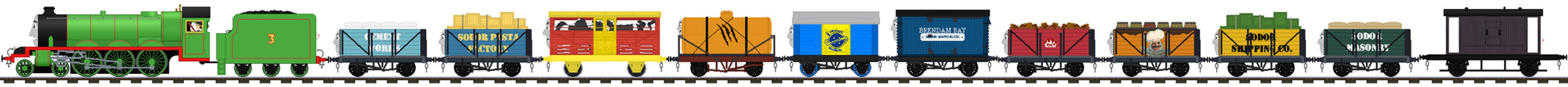 Henry Pulling A Goods Train by Hubfanlover678 on DeviantArt