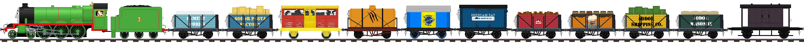 Henry Pulling A Goods Train by Hubfanlover678 on DeviantArt