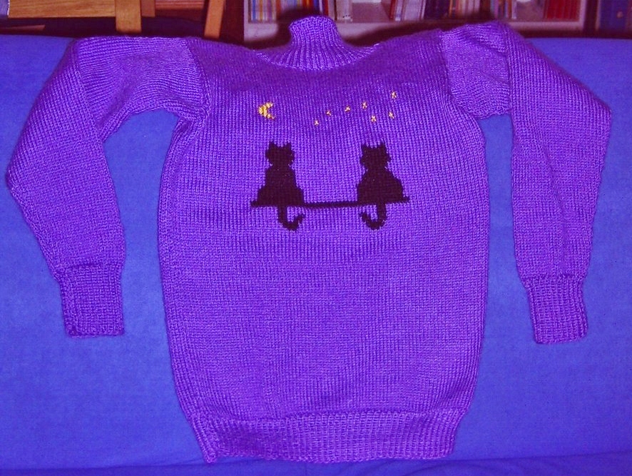 ''Cats and Moonshine'' Sweater