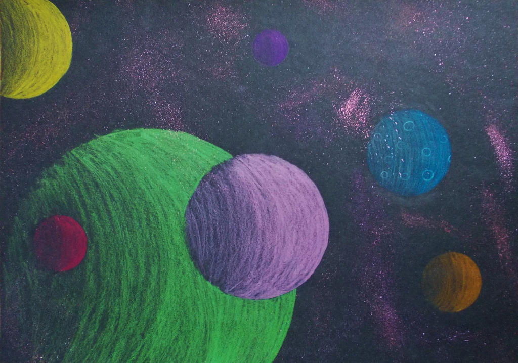 A very old drawing - Wool Balls of Space