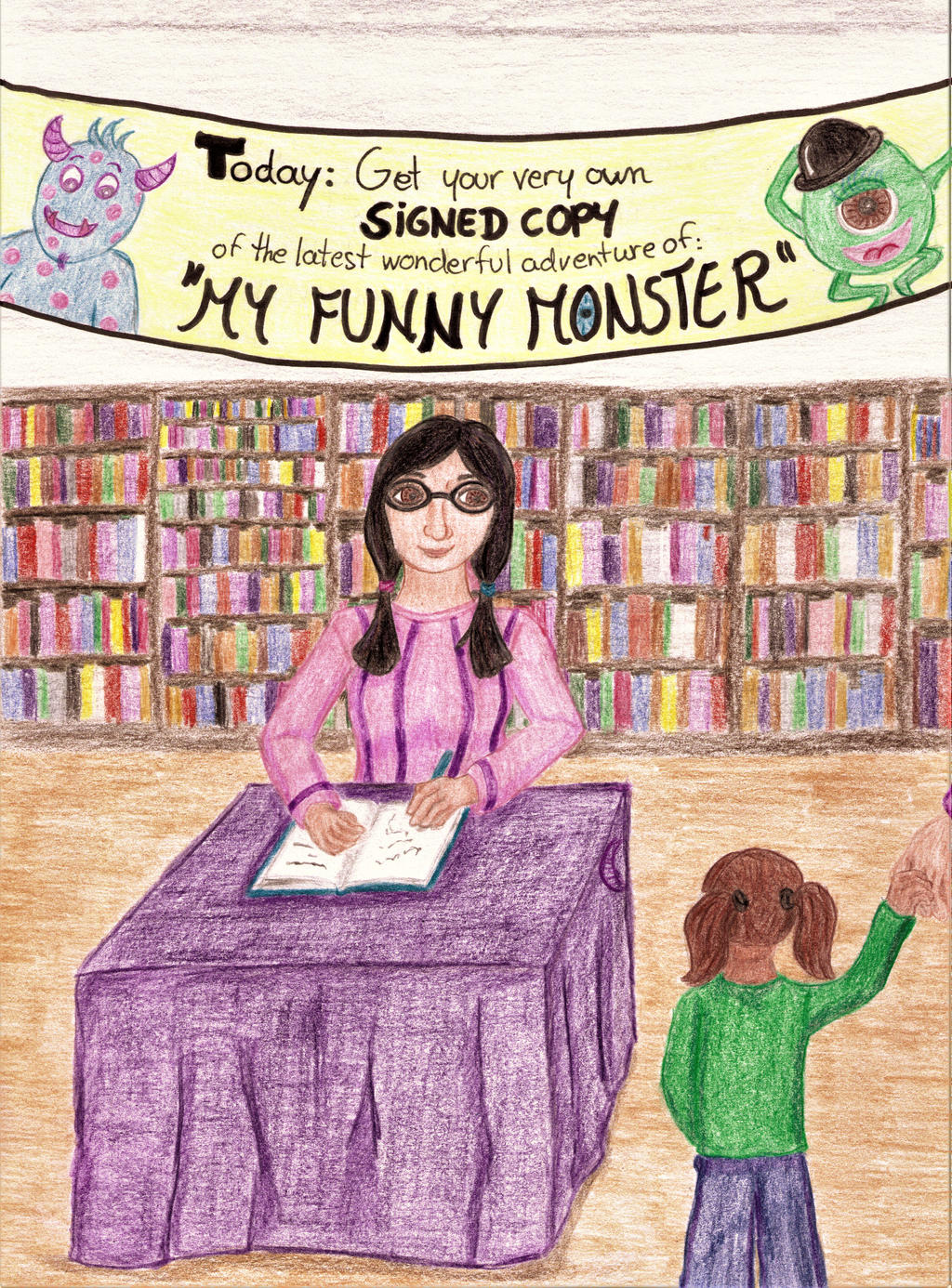 Boo - Signing her latest book by MoonyMina on DeviantArt