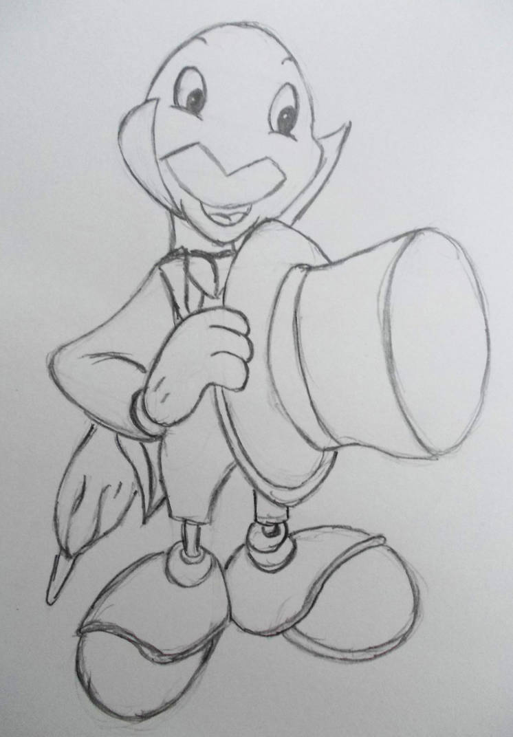 Jiminy Cricket sketch by MoonyMina on DeviantArt