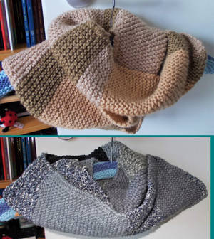 Camel and Grey Snoods