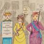 Suffragettes Jane Porter and Winifred Banks