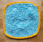 Dusting Cloth - testing a crochet border by MoonyMina