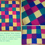 ''Colorful Splashes'' Baby Blanket