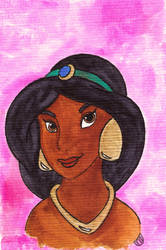 Jasmine - Birthday card for Hubby's Sister by MoonyMina