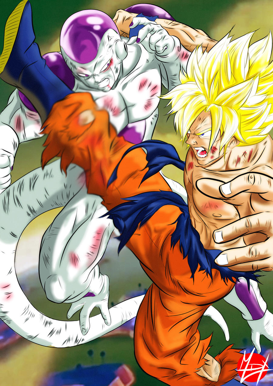 Goku Vs Freezer - color