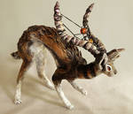 Jai - Jackalope Dreamweaver Sculpture by LuxDani