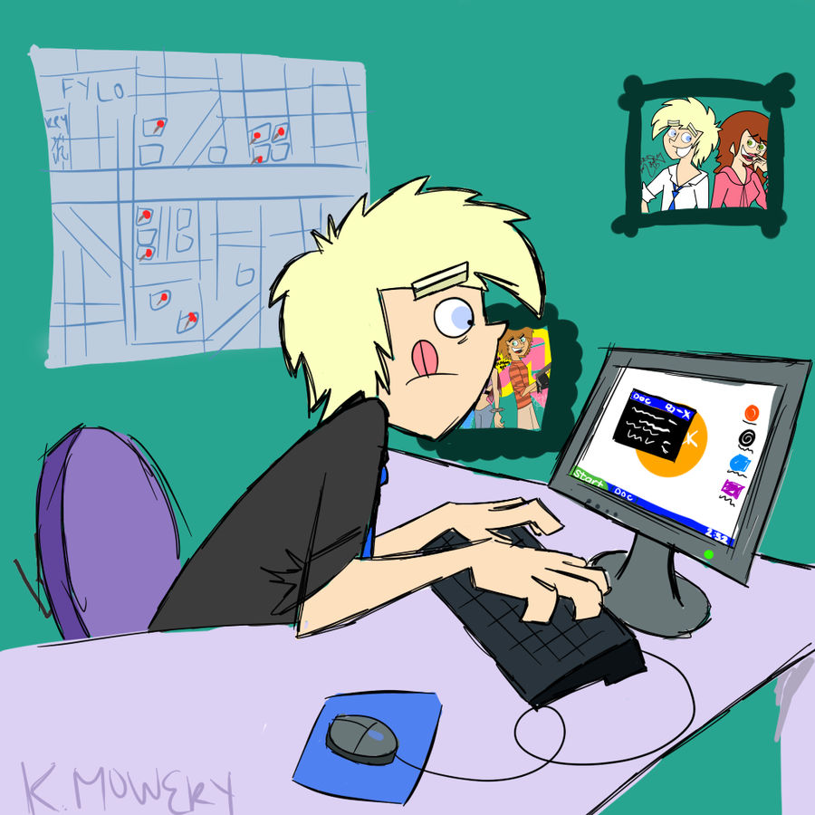 Geek at Work by onedaysoon on DeviantArt