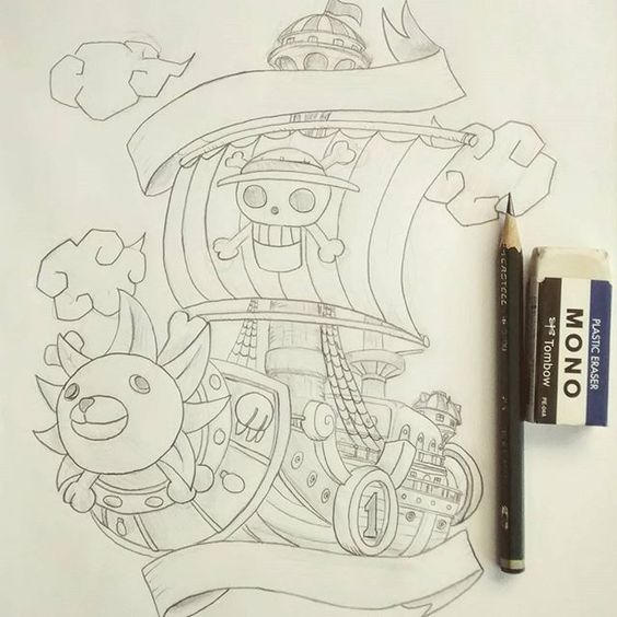 thousand sunny random drawings for tattoo by Fgore on DeviantArt