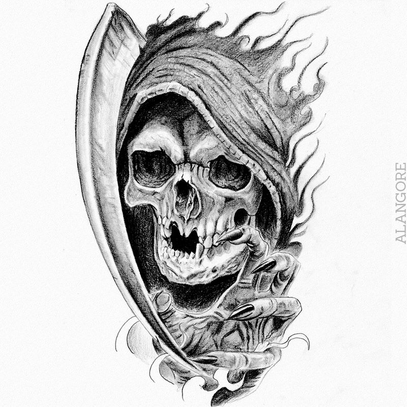 Death drawing by Fgore on DeviantArt