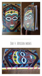 African mask bookbinding