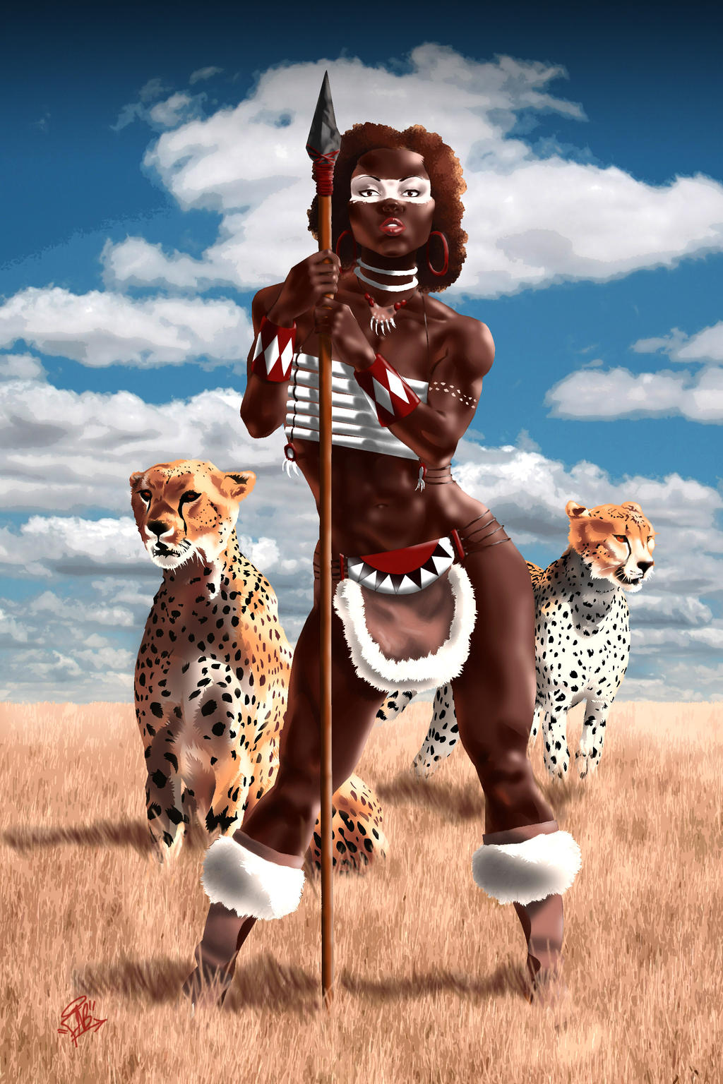 Cheetah Lady