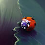 Melancholic Ladybug on iPad