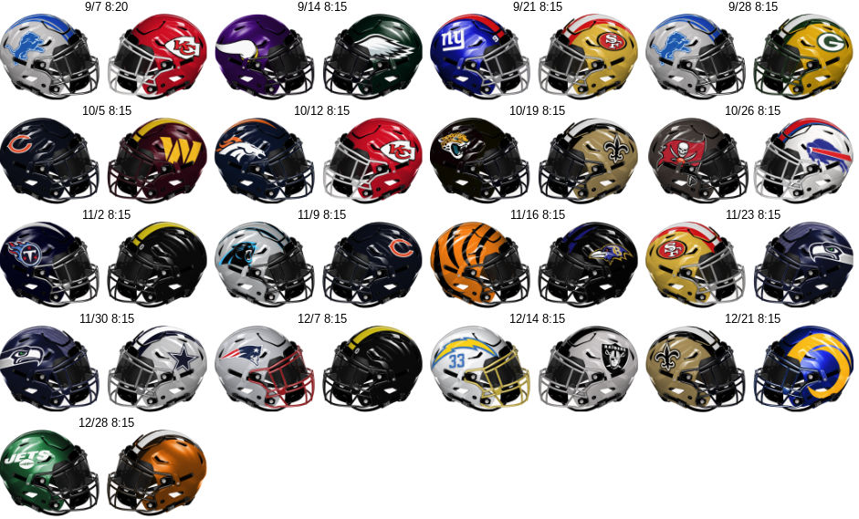 Tnf Schedule by dkh32688 on DeviantArt