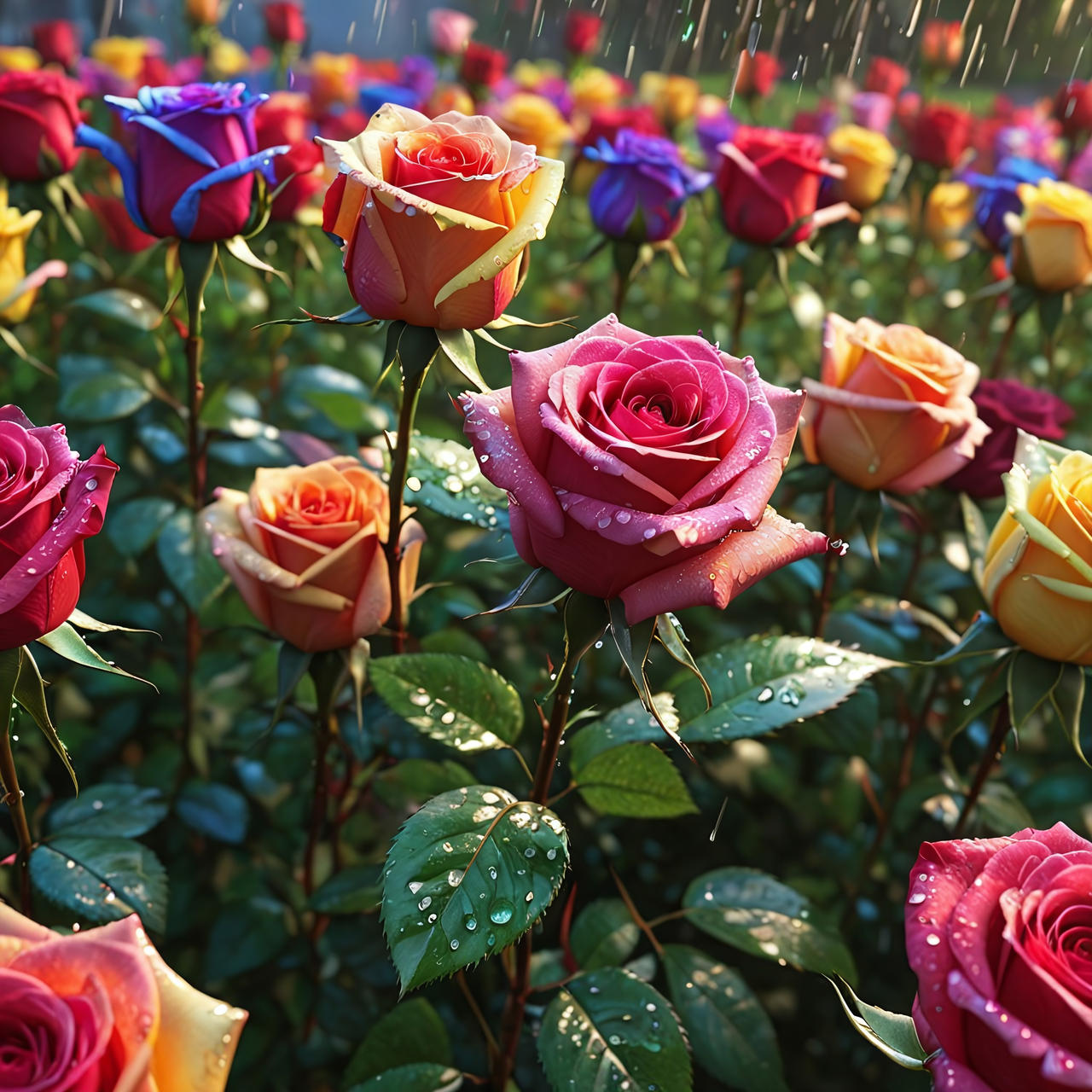 Colorufl Roses Colored Roses 1 by ArgusX77 on DeviantArt