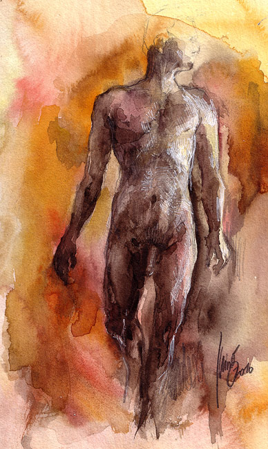 watercolour study