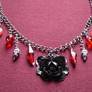 Gothic Rose - a charm necklace